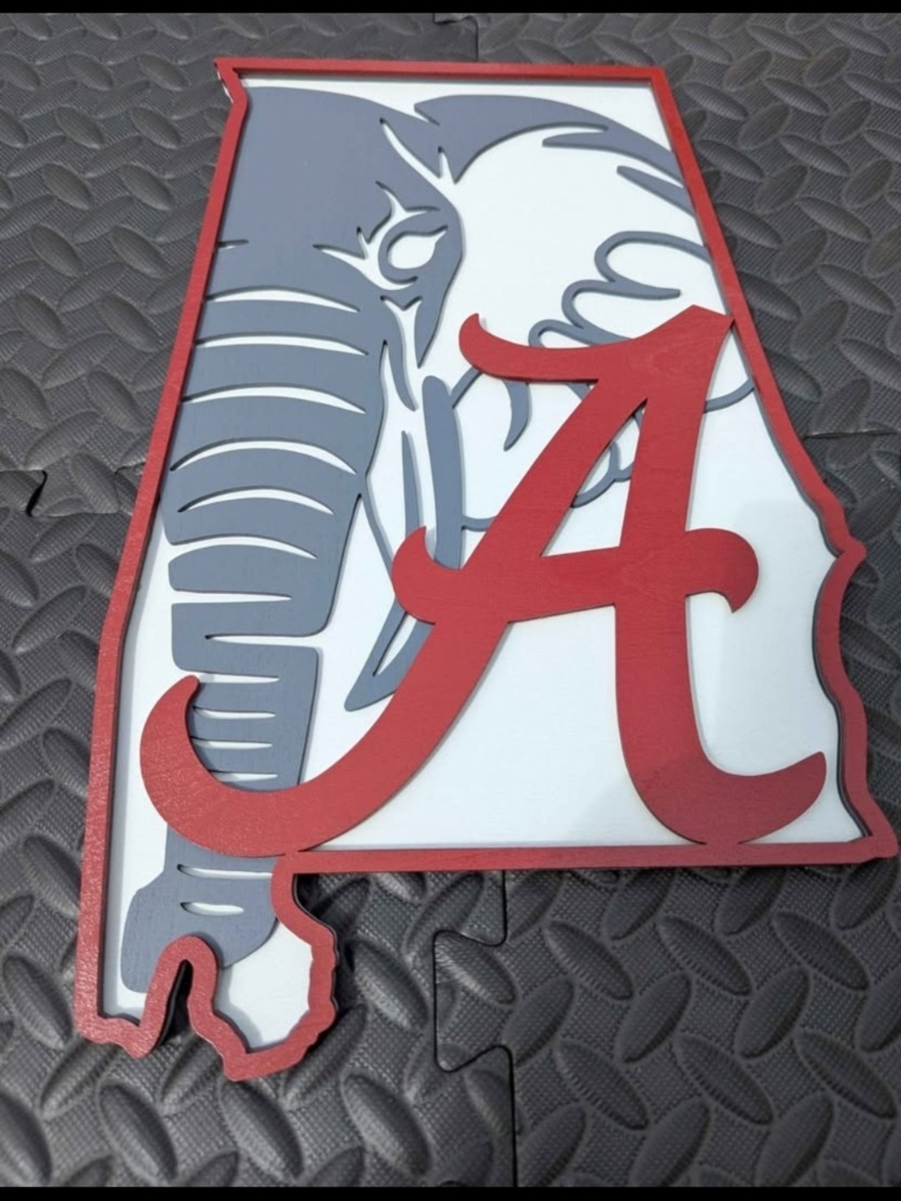 Alabama Crimson Tide Elephant A Wall Art Decor